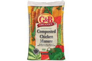 G&B ORGANICS COMPOSTED CHICKEN MANURE (30 Pounds)